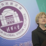 President Faust speaks at Tsinghua Global Vision Lectures.