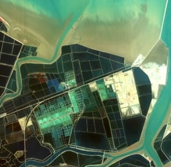 Satellite image.
