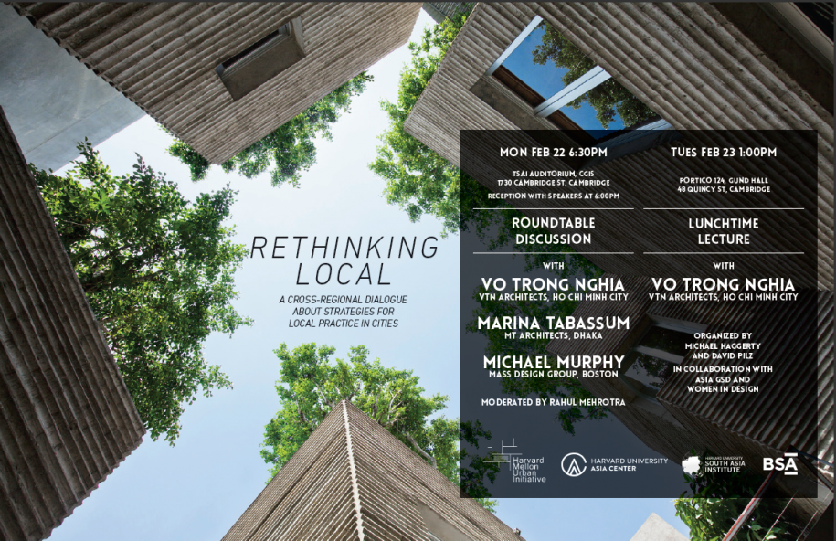 Promotional poster for "Rethinking Local."