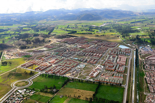 Ciudad verde from the air.
