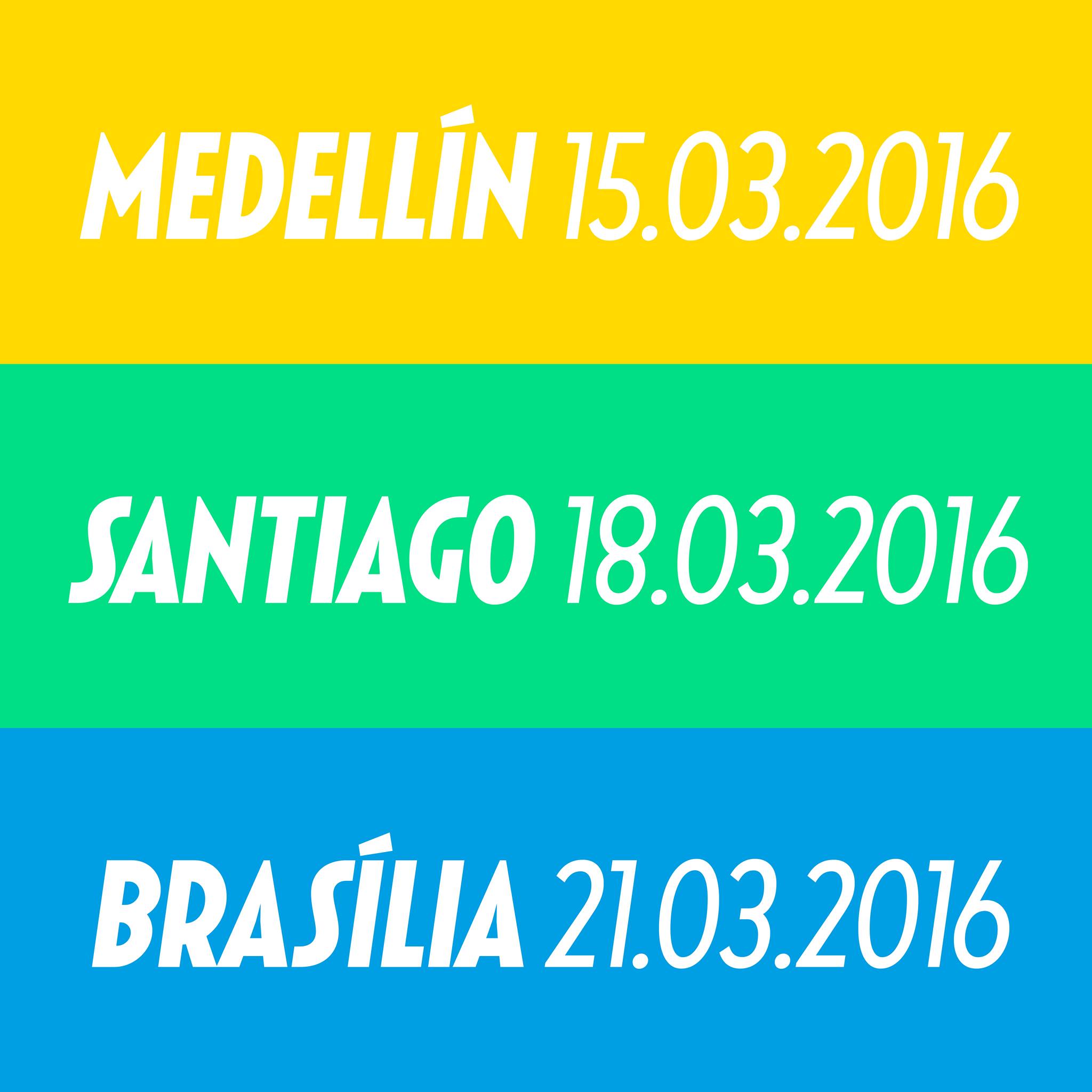Series of dates.