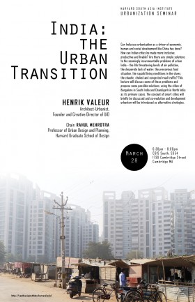 Promotional poster for India: the Urban Transition.