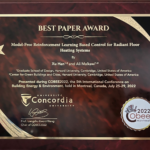 Xu Han receives Best Paper Award at COBEE 2022.