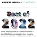 Best of 2022 award in Advanced Materials Technologies.