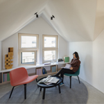 Meeting space in HouseZero.
