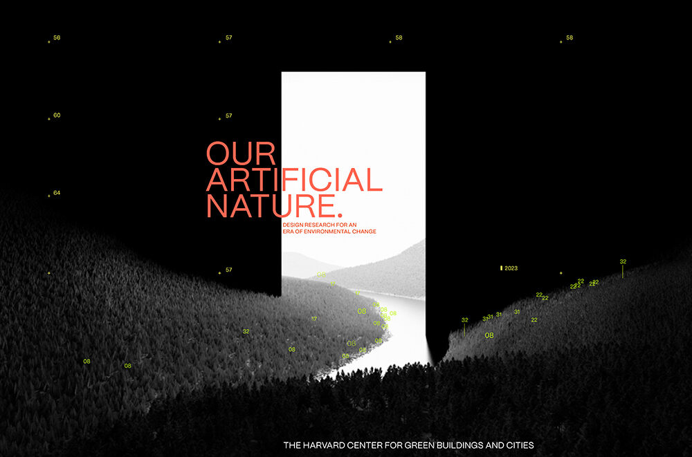 Our Artificial Nature exhibition banner.
