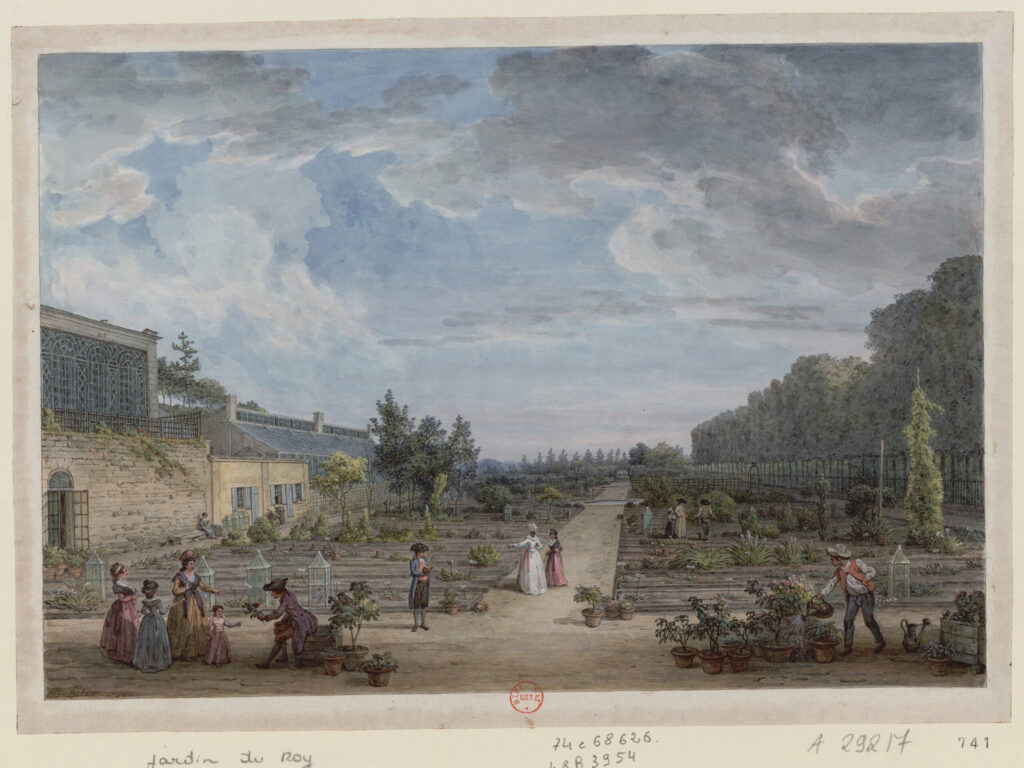 Jardin des Plantes in the 18th century.